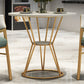 Contemporary Round Dining Table Set 1/2/5 Pcs Stone Top Dinette Set for Home Clearhalo 'Dining Room Sets' 'Dining Tables & Seating' 'dining_room_set' 'furn' 'furn_dining_room_set' 'Furniture' 'Kitchen & Dining Furniture' 6986184