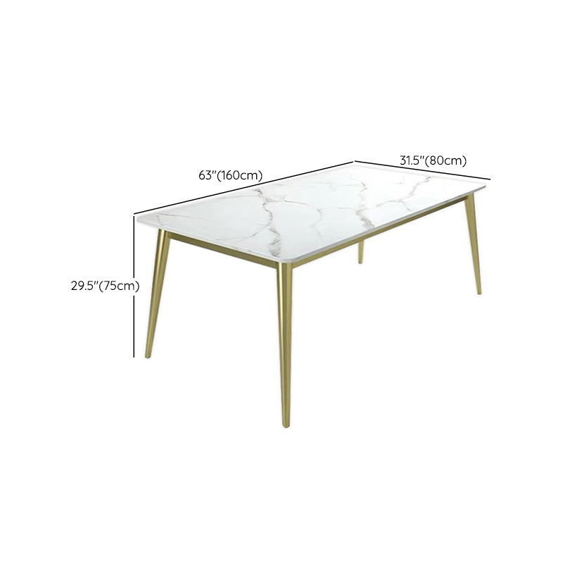 Mesa de comedor de piedra rectangular moderna 1/2/5 piezas de comedor juego para comedor