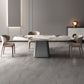 Set da tavolo da pranzo rettangolare 1/4/7 PCS Dinette in pietra per la cucina