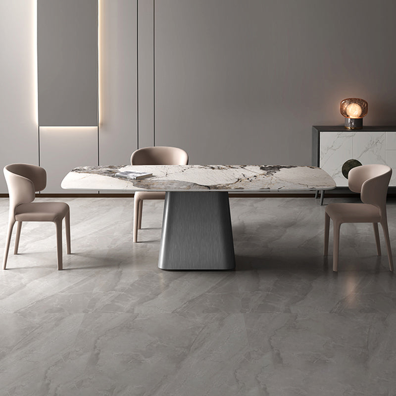 Set da tavolo da pranzo rettangolare 1/4/7 PCS Dinette in pietra per la cucina