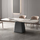 Set da tavolo da pranzo rettangolare 1/4/7 PCS Dinette in pietra per la cucina