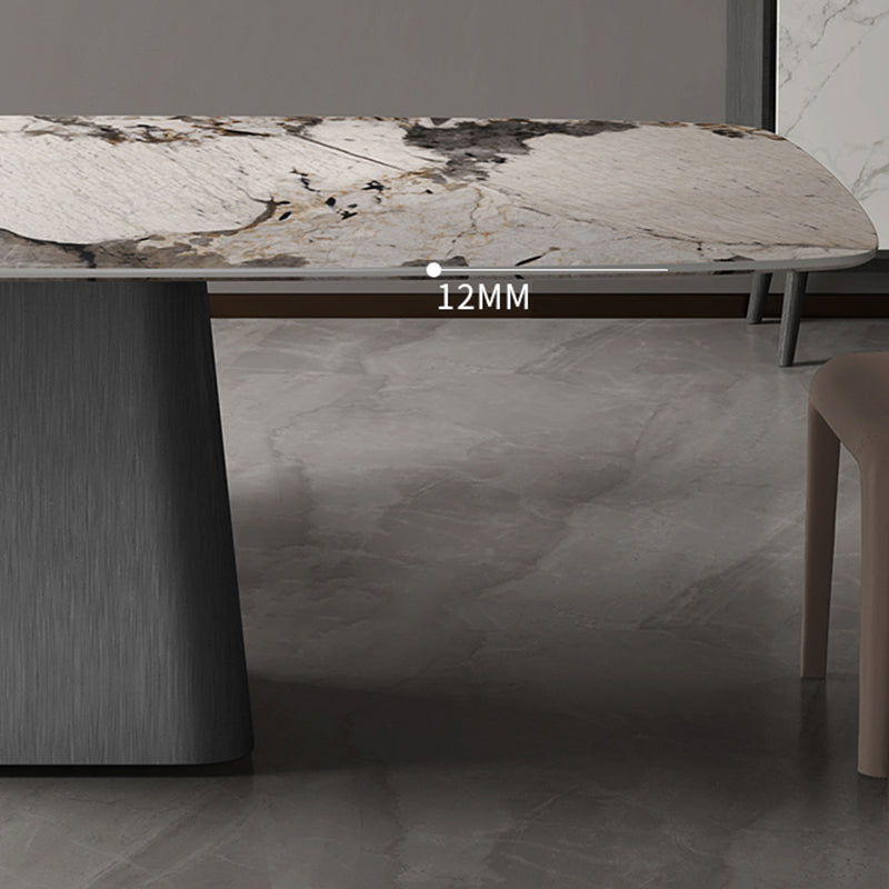 Set da tavolo da pranzo rettangolare 1/4/7 PCS Dinette in pietra per la cucina