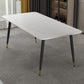 Modern Rectangle Stone Dining Table 1/2/7 Pieces Dining Set for Dining Room