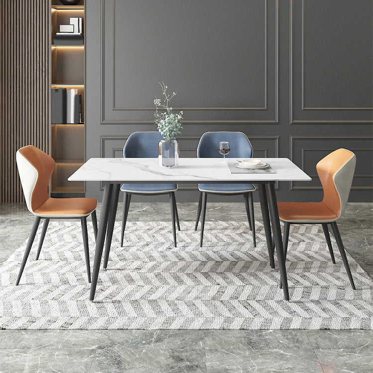 Mesa de comedor blanca con sólidos sólidos 1/4/5/7 PCS Modern Dinette Set