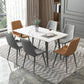 Mesa de comedor blanca con sólidos sólidos 1/4/5/7 PCS Modern Dinette Set