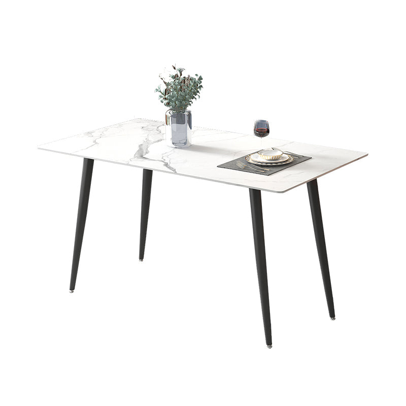 Mesa de comedor blanca con sólidos sólidos 1/4/5/7 PCS Modern Dinette Set