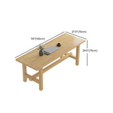 Industriële rechthoek houten eettafel 1/2/7 stukken eetgelegenheid voor eetkamer