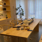 Dining Room Dinner Kitchen Table Solid Wood Double Pedestal Dining Table Clearhalo 'Dining Tables & Seating' 'Dining Tables' 'dining_table' 'furn' 'furn_dining_table' 'Furniture' 'Kitchen & Dining Furniture' 6986391