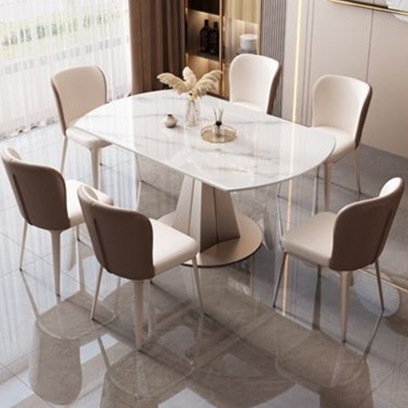 Gesinterde stenen tafel Glam eettafel voor eetkamer