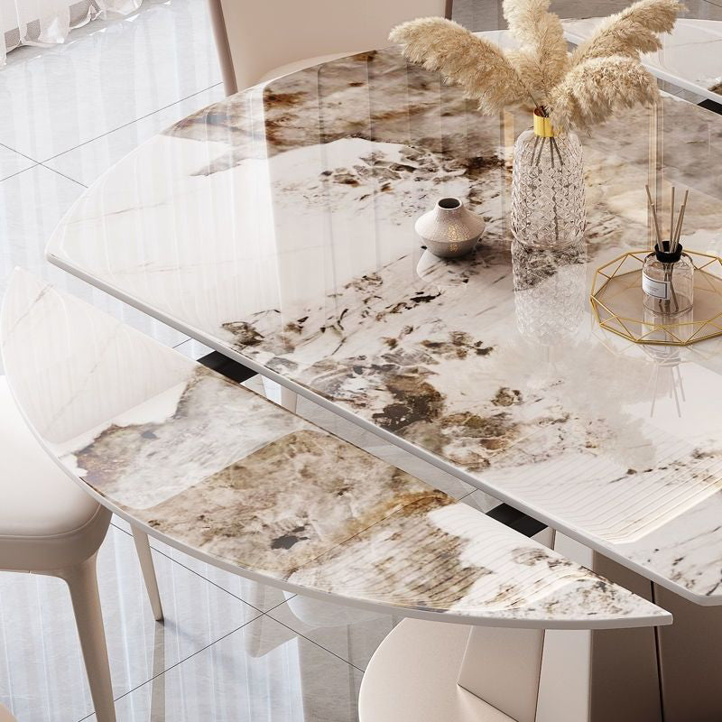 Gesinterde stenen tafel Glam eettafel voor eetkamer