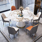 Sintered Stone Top Room Table Pedestal Dining Table for Kitchen Clearhalo 'Dining Tables & Seating' 'Dining Tables' 'dining_table' 'furn' 'furn_dining_table' 'Furniture' 'Kitchen & Dining Furniture' 6986416