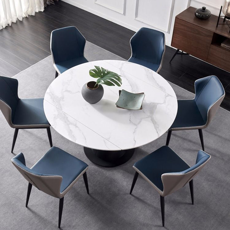 Eettafel van gesinterd steen, ronde eettafel voor eetkamer