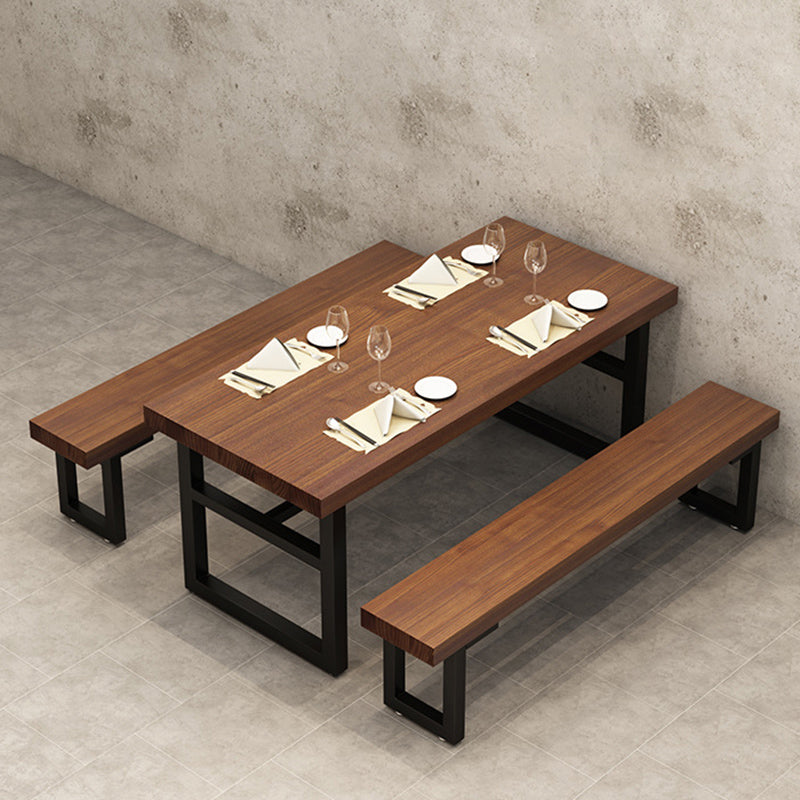 Industrial Dinner Room Dining Table Pine Solid Wood Dining Table