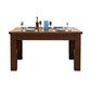 Salle à manger Table de cuisine Table de salle à manger rectangulaire en bois d'hévéa