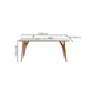 White Stone Top Dining Table Glam Style 4 Legs Dining Table for Dining Room Clearhalo 'Dining Tables & Seating' 'Dining Tables' 'dining_table' 'furn' 'furn_dining_table' 'Furniture' 'Kitchen & Dining Furniture' 6986542