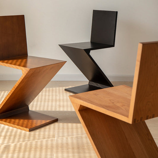 Chaise d'accéléreuse industrielle chaise à manger en bois massif pour salon