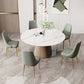 Faux Leather Side Chair Glam Parsons Dining Chair with Gold Legs Clearhalo 'Dining Chairs' 'Dining Tables & Seating' 'dining_chair' 'furn' 'furn_dining_chair' 'Furniture' 'Kitchen & Dining Furniture' 6986685