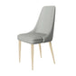 Faux Leather Side Chair Glam Parsons Dining Chair with Gold Legs Clearhalo 'Dining Chairs' 'Dining Tables & Seating' 'dining_chair' 'furn' 'furn_dining_chair' 'Furniture' 'Kitchen & Dining Furniture' 6986687