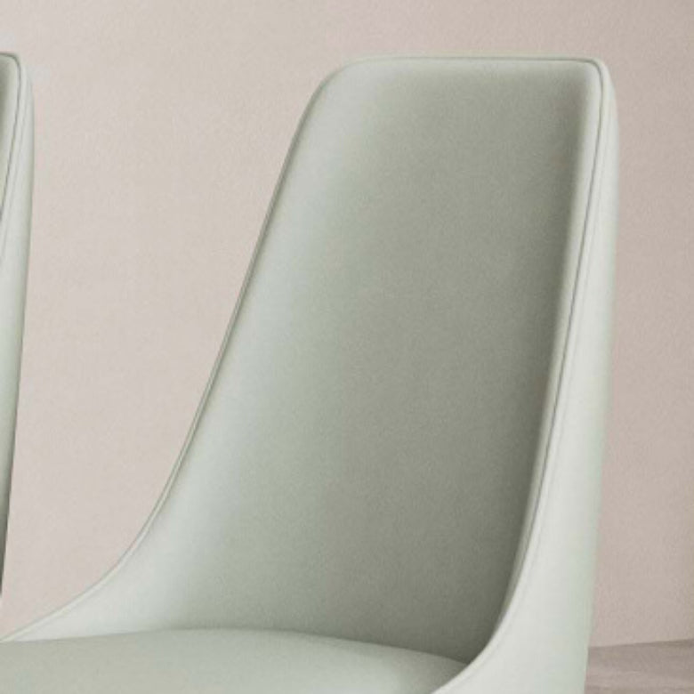 Faux Leather Side Chair Glam Parsons Dining Chair with Gold Legs Clearhalo 'Dining Chairs' 'Dining Tables & Seating' 'dining_chair' 'furn' 'furn_dining_chair' 'Furniture' 'Kitchen & Dining Furniture' 6986693