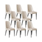 Faux Leather Side Chair Glam Parsons Dining Chair with Gold Legs Off-White 8 Piece Set Black Clearhalo 'Dining Chairs' 'Dining Tables & Seating' 'dining_chair' 'furn' 'furn_dining_chair' 'Furniture' 'Kitchen & Dining Furniture' 6986695