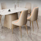 Faux Leather Side Chair Glam Parsons Dining Chair with Gold Legs Clearhalo 'Dining Chairs' 'Dining Tables & Seating' 'dining_chair' 'furn' 'furn_dining_chair' 'Furniture' 'Kitchen & Dining Furniture' 6986696