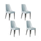 Faux Leather Side Chair Glam Parsons Dining Chair with Gold Legs Light Blue 4 Piece Set Black Clearhalo 'Dining Chairs' 'Dining Tables & Seating' 'dining_chair' 'furn' 'furn_dining_chair' 'Furniture' 'Kitchen & Dining Furniture' 6986698