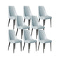Faux Leather Side Chair Glam Parsons Dining Chair with Gold Legs Light Blue 8 Piece Set Black Clearhalo 'Dining Chairs' 'Dining Tables & Seating' 'dining_chair' 'furn' 'furn_dining_chair' 'Furniture' 'Kitchen & Dining Furniture' 6986700