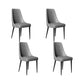 Faux Leather Side Chair Glam Parsons Dining Chair with Gold Legs Dark Gray 4 Piece Set Black Clearhalo 'Dining Chairs' 'Dining Tables & Seating' 'dining_chair' 'furn' 'furn_dining_chair' 'Furniture' 'Kitchen & Dining Furniture' 6986706