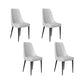 Faux Leather Side Chair Glam Parsons Dining Chair with Gold Legs Light Gray 4 Piece Set Black Clearhalo 'Dining Chairs' 'Dining Tables & Seating' 'dining_chair' 'furn' 'furn_dining_chair' 'Furniture' 'Kitchen & Dining Furniture' 6986714