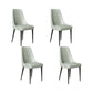Faux Leather Side Chair Glam Parsons Dining Chair with Gold Legs Light Green 4 Piece Set Black Clearhalo 'Dining Chairs' 'Dining Tables & Seating' 'dining_chair' 'furn' 'furn_dining_chair' 'Furniture' 'Kitchen & Dining Furniture' 6986722