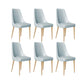 Faux Leather Side Chair Glam Parsons Dining Chair with Gold Legs Light Blue 6 Piece Set Brass Gold Clearhalo 'Dining Chairs' 'Dining Tables & Seating' 'dining_chair' 'furn' 'furn_dining_chair' 'Furniture' 'Kitchen & Dining Furniture' 6986735