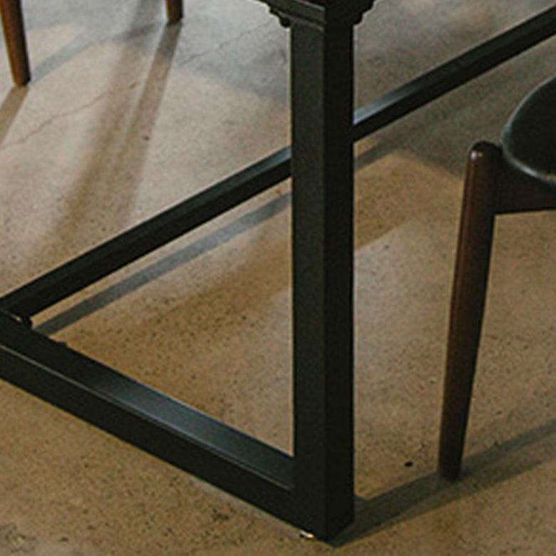 Upholstered Dining Chairs Faux Leather Armless Chairs with Wood Base Clearhalo 'Dining Chairs' 'Dining Tables & Seating' 'dining_chair' 'furn' 'furn_dining_chair' 'Furniture' 'Kitchen & Dining Furniture' 6986777