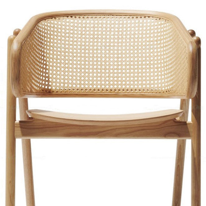 Chaise de bras en bois massif chaise à manger à dos ouvert moderne pour le salon