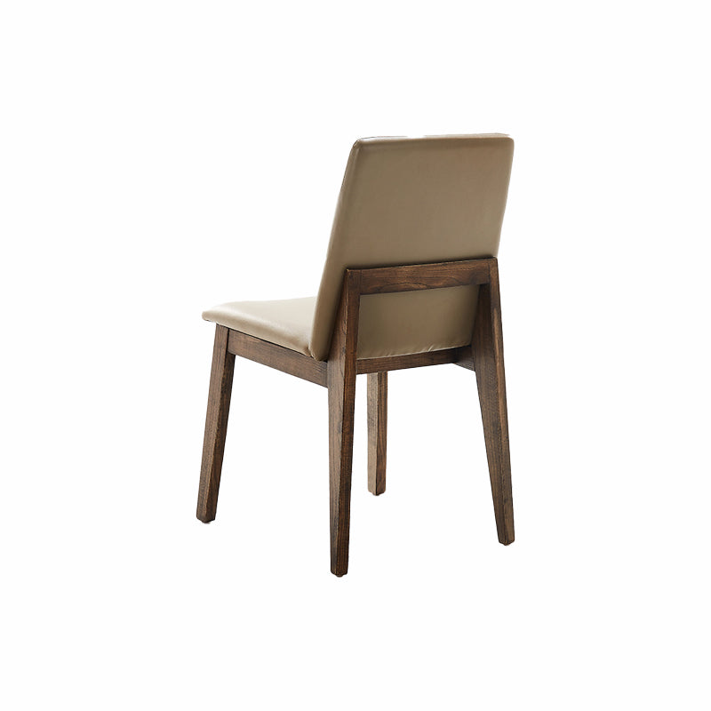 Eigentijdse keuken eetstoelen armloze lederen eetstoelen met lederen lederen