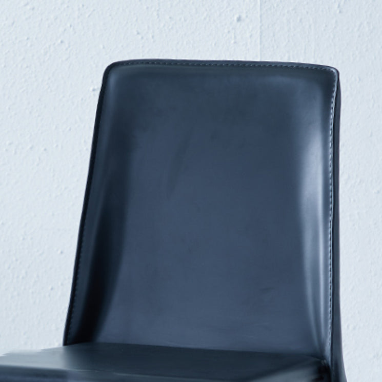 Eigentijdse keuken eetstoelen armloze lederen eetstoelen met lederen lederen