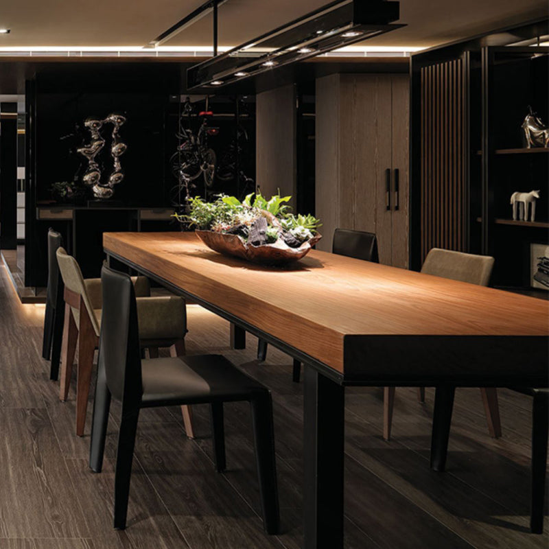 Eigentijdse keuken eetstoelen armloze lederen eetstoelen met lederen lederen