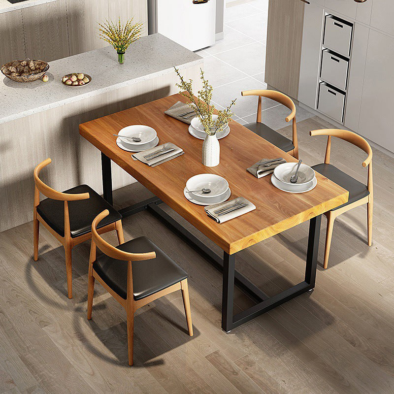 Contemporary Kitchen Dining Chairs Faux Leather Dining Chairs in Natural
