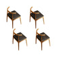 Contemporary Kitchen Dining Chairs Faux Leather Dining Chairs in Natural
