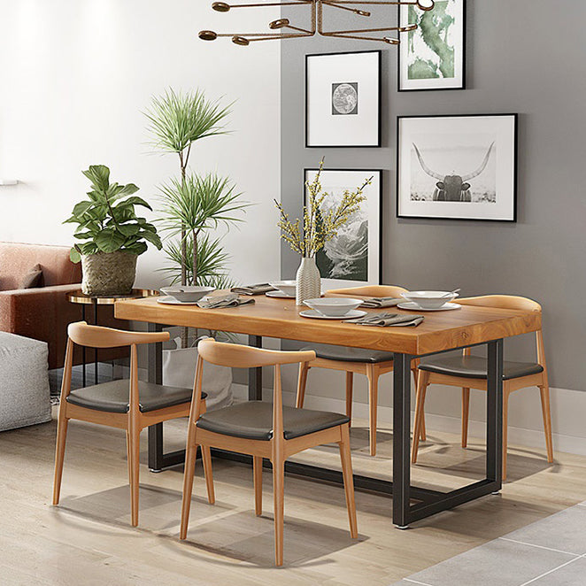 Contemporary Kitchen Dining Chairs Faux Leather Dining Chairs in Natural