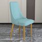 Glam Style Side Chair Parsons Leather Dining Chair with Gold Frame Airy Blue 1 Piece Clearhalo 'Dining Chairs' 'Dining Tables & Seating' 'dining_chair' 'furn' 'furn_dining_chair' 'Furniture' 'Kitchen & Dining Furniture' 6986877