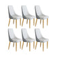 Glam Style Side Chair Parsons Leather Dining Chair with Gold Frame Dark Grey Light Grey 6 Piece Set Clearhalo 'Dining Chairs' 'Dining Tables & Seating' 'dining_chair' 'furn' 'furn_dining_chair' 'Furniture' 'Kitchen & Dining Furniture' 6986934