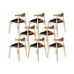 Faux Leather Kitchen Dining Chairs Upholstered Chairs with Wood Base 8 Piece Set Clearhalo 'Dining Chairs' 'Dining Tables & Seating' 'dining_chair' 'furn' 'furn_dining_chair' 'Furniture' 'Kitchen & Dining Furniture' 6986960