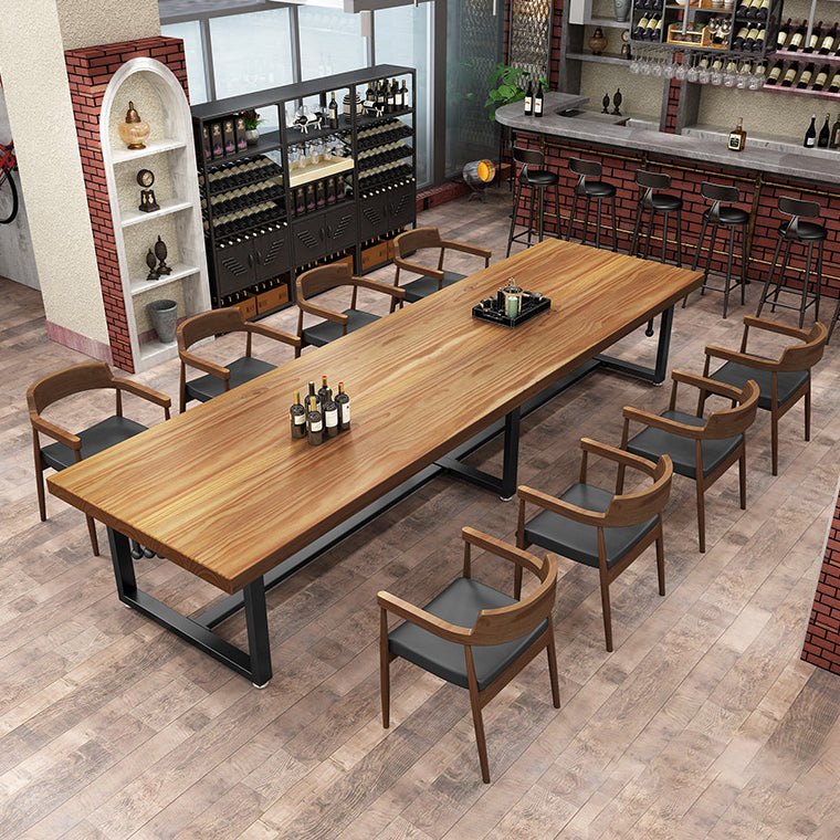 Chaises de salle à manger de cuisine contemporaine chaises en cuir avec base en bois