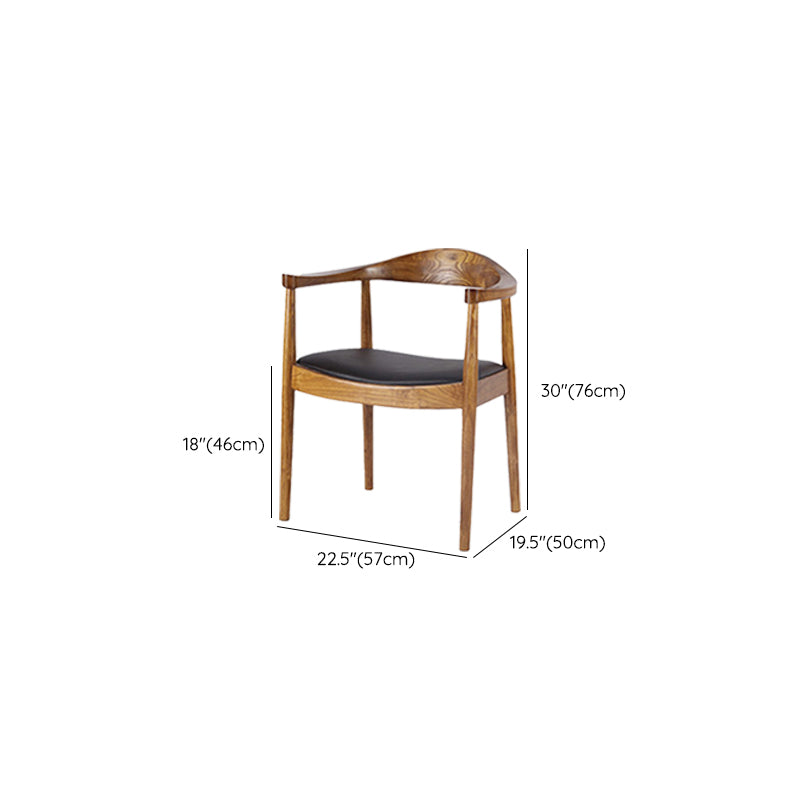 Chaises de salle à manger de cuisine contemporaine chaises en cuir avec base en bois