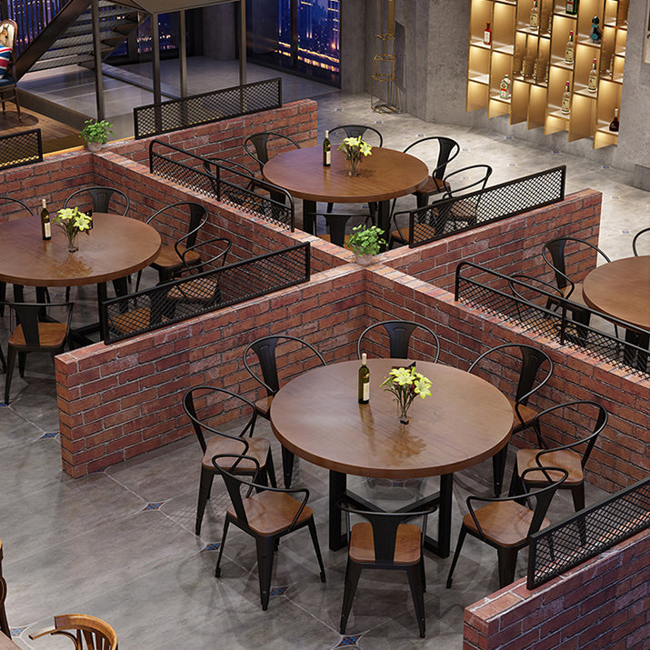 Solid Wood Dining Chairs Contemporary Arm Chairs with Metal Base Clearhalo 'Dining Chairs' 'Dining Tables & Seating' 'dining_chair' 'furn' 'furn_dining_chair' 'Furniture' 'Kitchen & Dining Furniture' 6987003