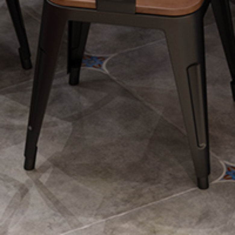 Solid Wood Dining Chairs Contemporary Arm Chairs with Metal Base Clearhalo 'Dining Chairs' 'Dining Tables & Seating' 'dining_chair' 'furn' 'furn_dining_chair' 'Furniture' 'Kitchen & Dining Furniture' 6987008