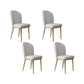 Chaise d'appoint en cuir, chaise de salle à manger à Base dorée Glam pour le salon