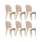 Chaise d'appoint en cuir, chaise de salle à manger à Base dorée Glam pour le salon