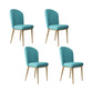 Chaise d'appoint en cuir, chaise de salle à manger à Base dorée Glam pour le salon