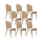 Chaise d'appoint en cuir, chaise de salle à manger à Base dorée Glam pour le salon